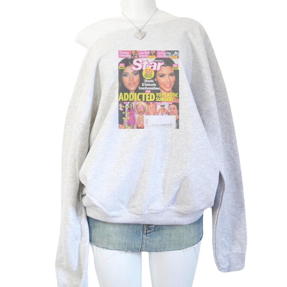 Y2K Star Magazine Celebrity Gossip Graphic Sweatshirt